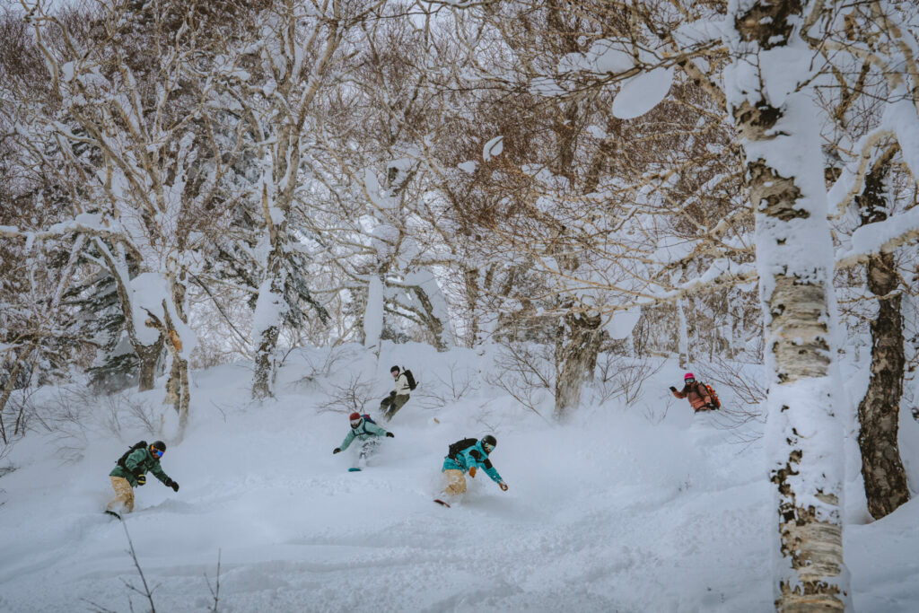 Snowboarding Niseko, japan